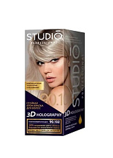STUDIO 3D Голограф. Крем краска д/волос 90.102 Платин.блондин