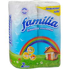 Полотенца бумажные ФАМИЛИЯ 2сл 2шт Радуга