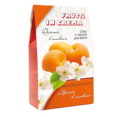 Соль с пеной для ванн 500гр Frutti in crema Абрикос